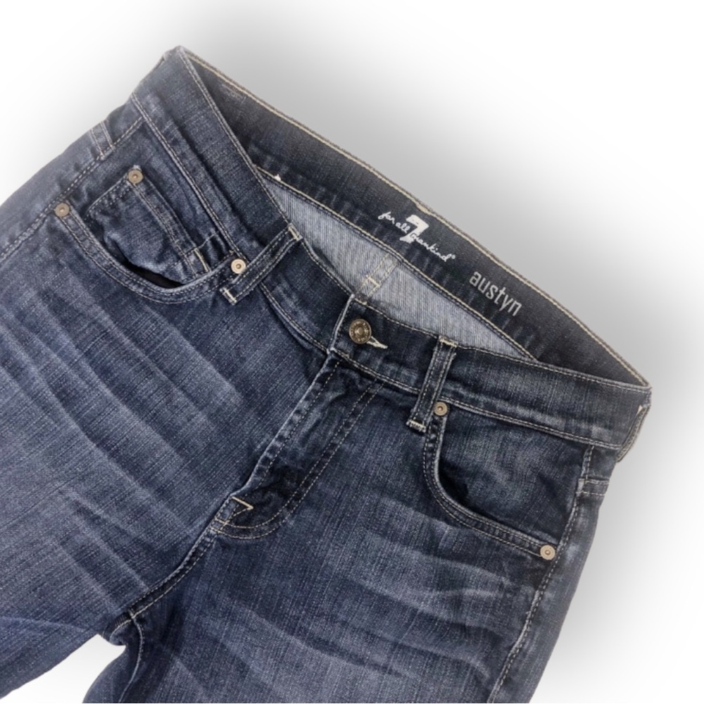 Sz 29 7FAM Austyn womens Jeans Boot Cut med wash high rise  7 For All Mankind